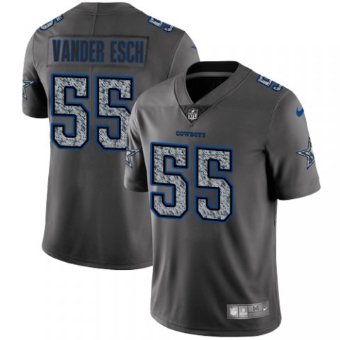 Men's Dallas Cowboys #55 Leighton Vander Esch 2019 Gray Fashion Static Limited Stitched NFL Jersey